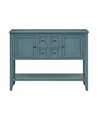 Streamdale Furniture Cambridge Series Vintage Console Table with 4 Drawers and Shelf