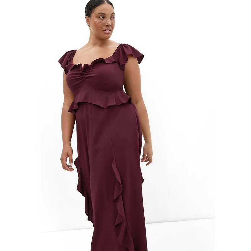 City Chic Women's Fee Frill Maxi Dress