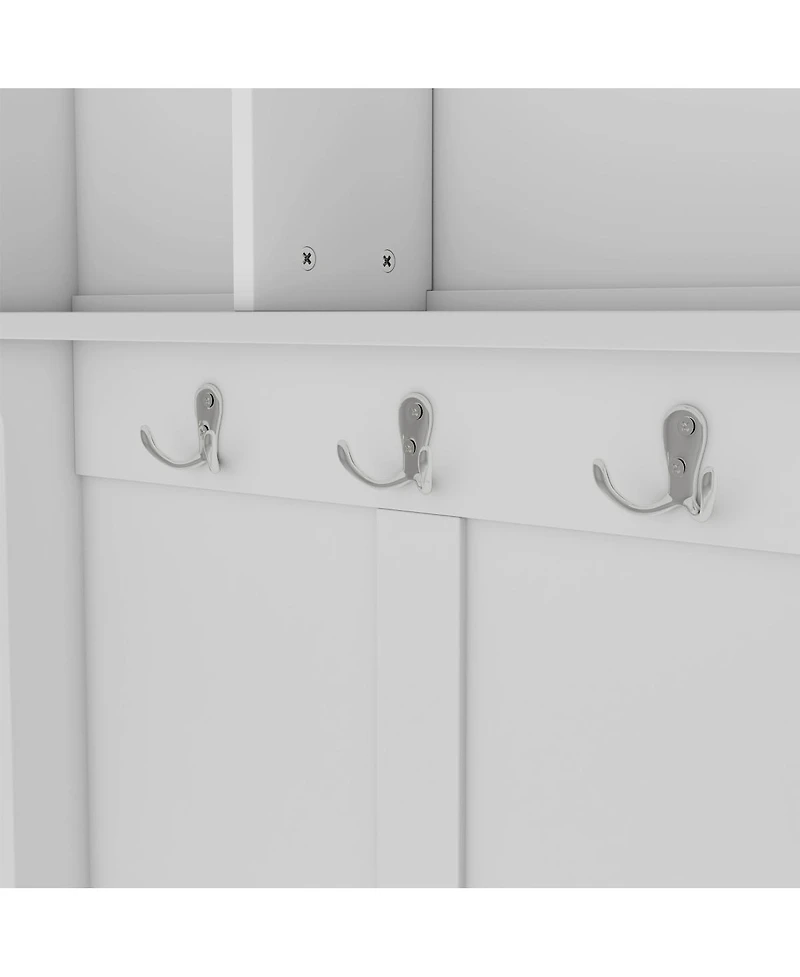 Streamdale Furniture Modern Hallway Hall Tree with Storage and Hooks