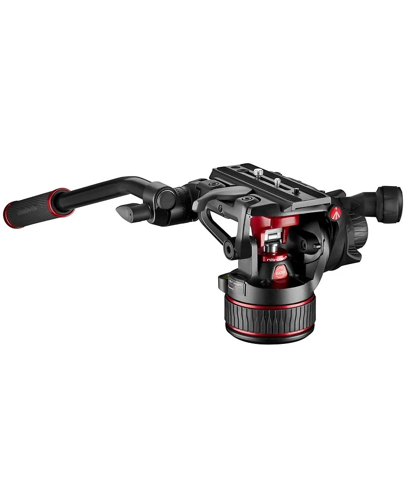 Manfrotto 3-Section Carbon Fiber Twin Leg Tripod with Nitrotech 608 Fluid Video Head and Mid-Level Spreader
