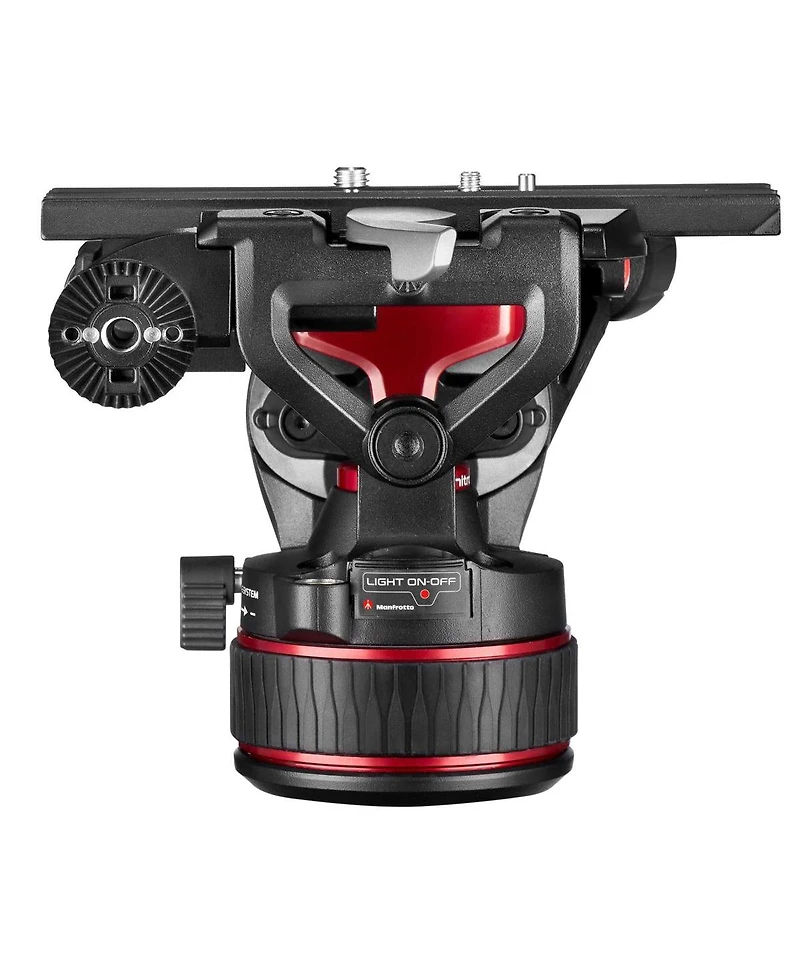 Manfrotto 3-Section Aluminum Twin Leg Tripod with Nitrotech 612 Fluid Video Head and Mid-Level Spreader