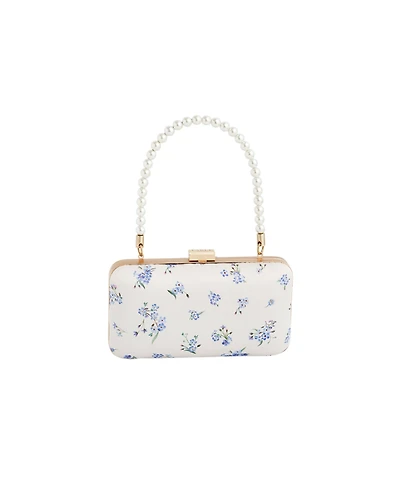 Fable England Women's Forget-Me-Not Pearl Handle Clutch