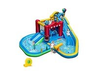 Slickblue Kids Inflatable Water Park Bounce House with Slide Combo