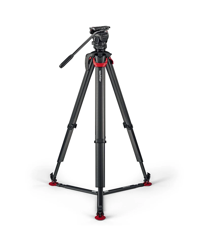 Sachtler aktiv6 Sideload Fluid Head System with flowtech75 Tripod and Ground Spreader