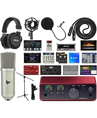Focusrite Scarlett Solo 4th-Gen Usb-c Audio Interface Studio Bundle