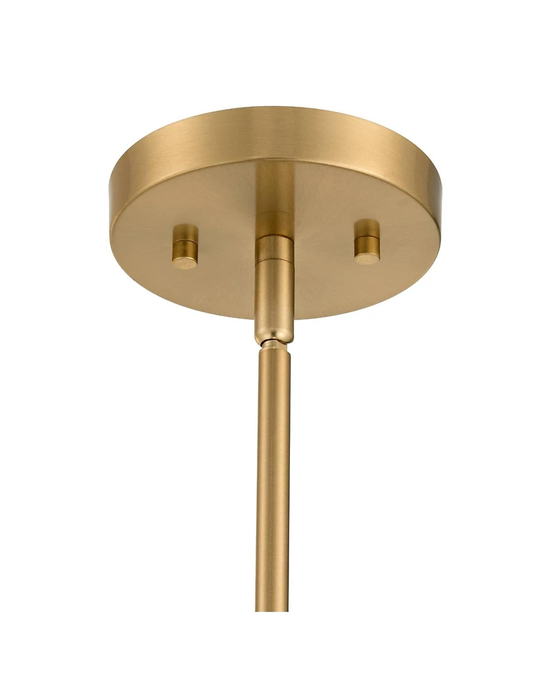 Possini Euro Design Eldridge 12 1/4 Inch Wide Brass and Seashell Mini Pendant Light