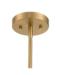 Possini Euro Design Eldridge 12 1/4 Inch Wide Brass and Seashell Mini Pendant Light