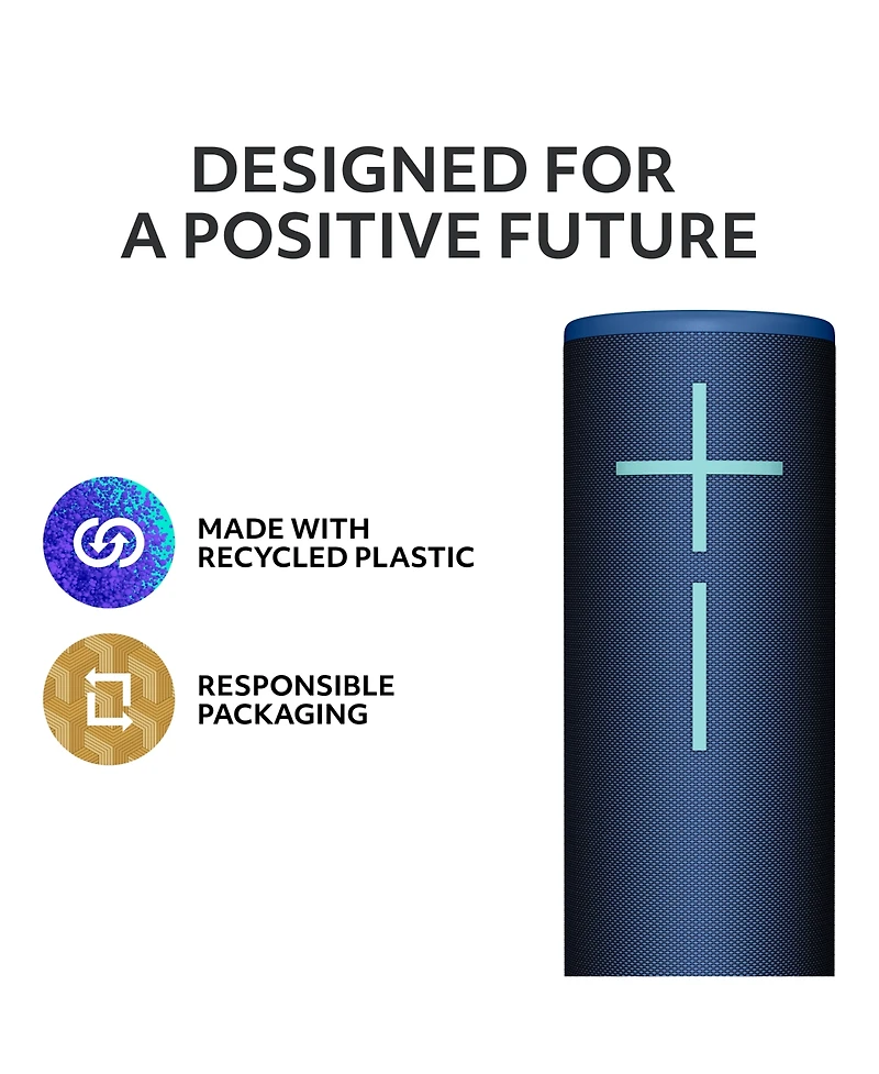 Ultimate Ears Megaboom 4: Portable Waterproof Bluetooth Speaker, 360° Sound, Thundering Bass, 20-Hour Battery, 147ft Range