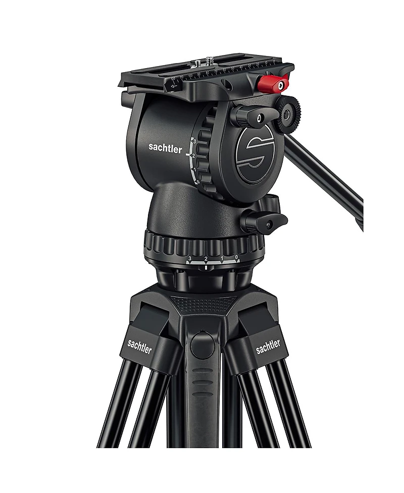 Sachtler Fsb 6 Mk Ii Fluid Head with 75/2 Al Mk Ii Aluminum Tripod, Mid-Level Spreader and Rubber Feet