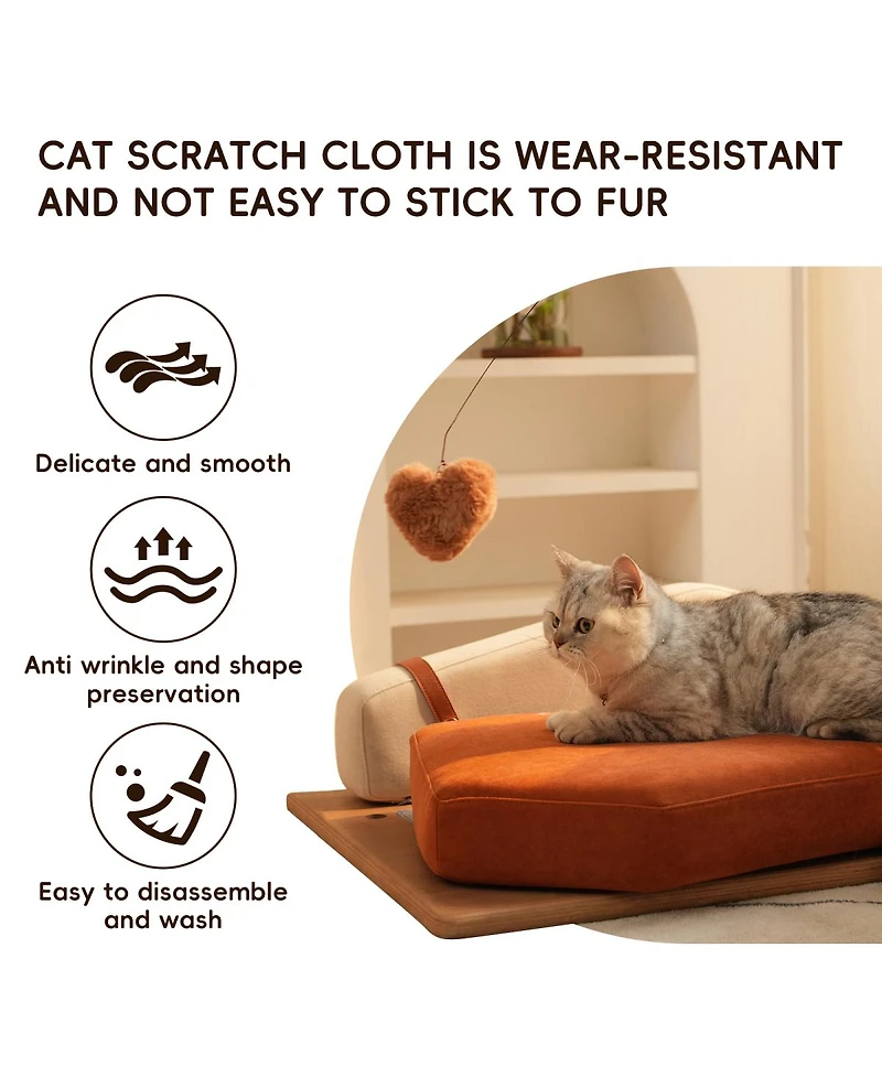Streamdale Furniture Wooden Pet Bed for Cats and Dogs, Scratch-Resistant, Medium to Large