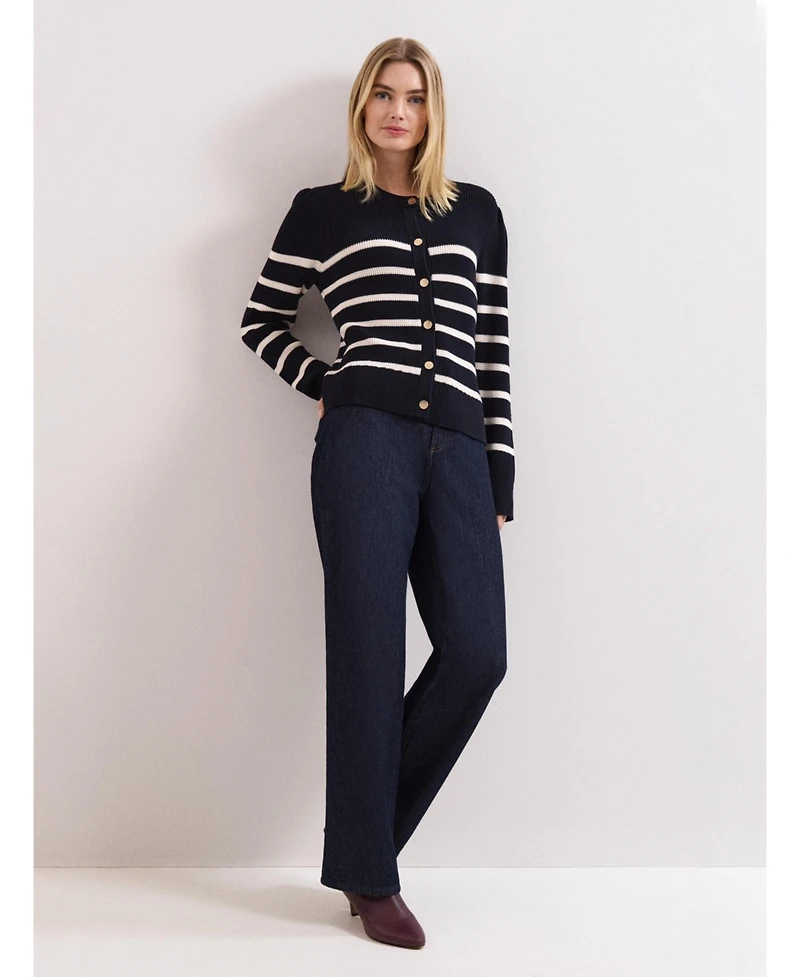 Phase Eight Women's Grace Button-Front Round Neck Cardigan