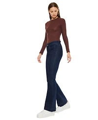 KanCan Women's Star Mid Rise Bootcut Jeans