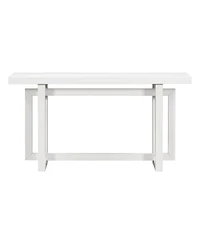 Streamdale Furniture 59.1'' Triple Rectangle Console Table with Pine Veneer and Wood Legs