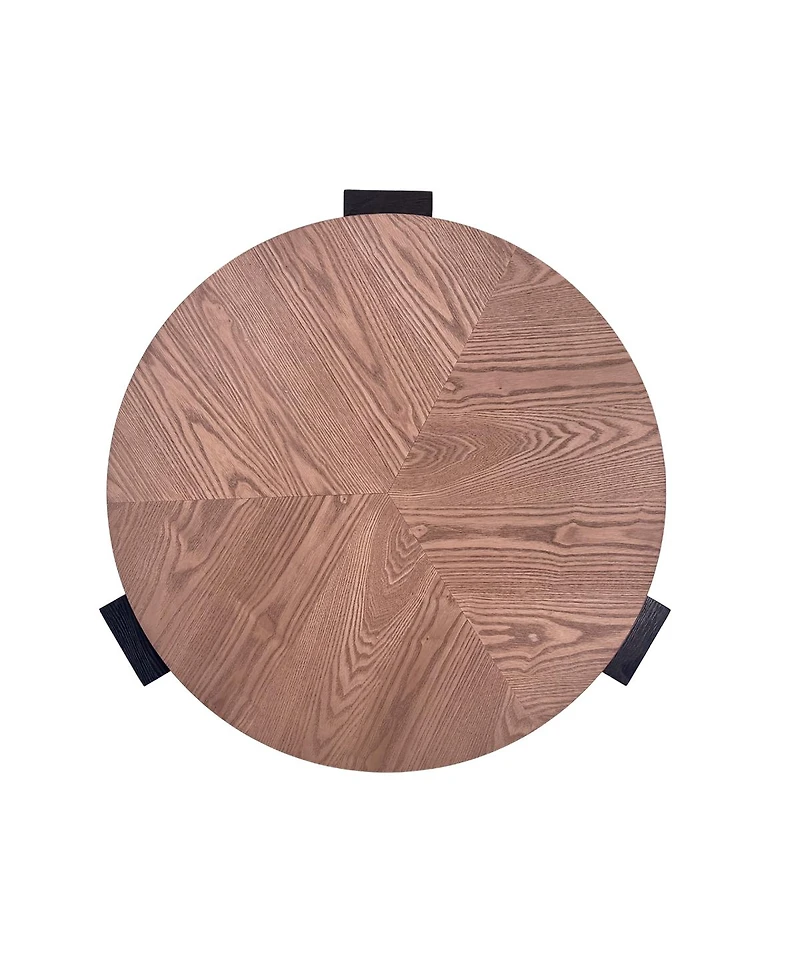 Streamdale Furniture 33'' Round Coffee Table with Hidden Storage