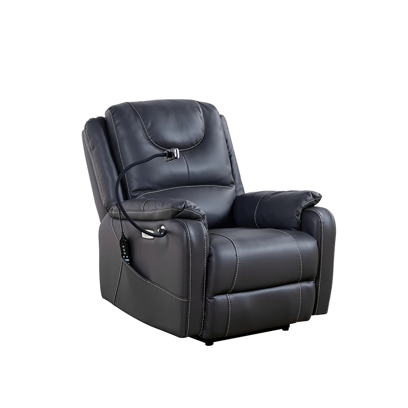 Streamdale Zero Gravity Power Recliner with Massage, Heat, Usb, and Phone Holder