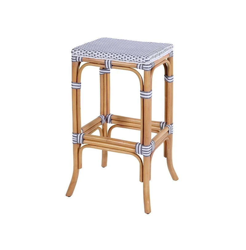 Butler Specialty Laguna 30.5 in. Seat Height Rectangular Rattan Backless Bar Stool
