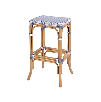 Butler Specialty Laguna 30.5 in. Seat Height Rectangular Rattan Backless Bar Stool