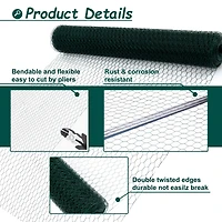 Streamdale Furniture Premium Pvc Coated Hexagonal Poultry Netting