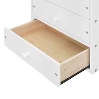 Streamdale Furniture Loft Bed with Two Chest of Drawers, Desk and Light Strip