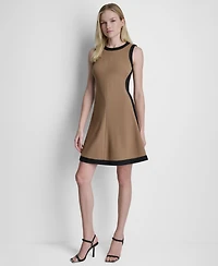 Dkny Women's Sleeveless Fit and Flare Mini Dress