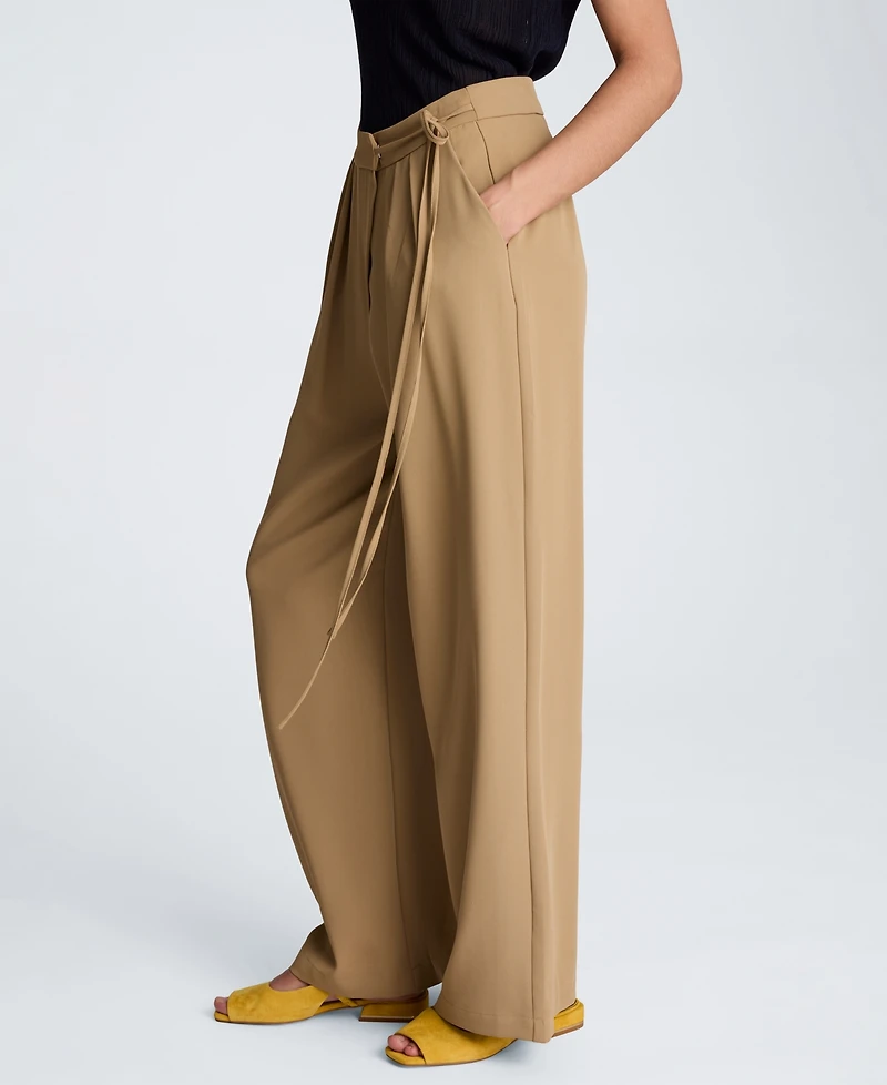 Kenneth Cole Women's Wide Leg Double Pleat Pants
