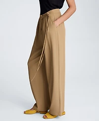 Kenneth Cole Women's Wide Leg Double Pleat Pants