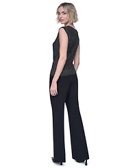Dkny Women's Asymmetrical Sleeveless Knit Top