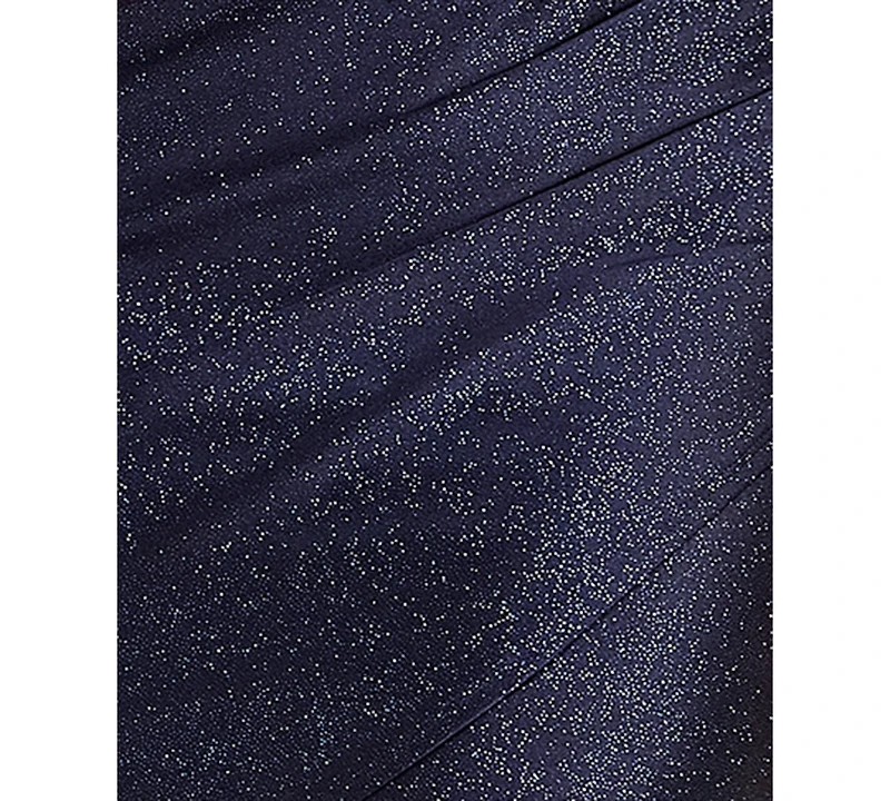 Emerald Sundae Juniors' Glitter Knit Cowl Neck Dress