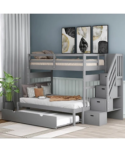 Streamdale Furniture Bunk Bed with Trundle
