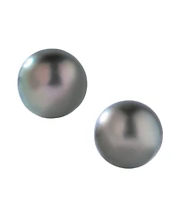 Macy's Cultured Tahitian Pearl (8mm) Stud Earrings in 14k White Gold