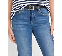 Good American Women's Cotton-Blend Low-Rise Bootcut Jeans