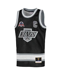 Mitchell & Ness Big Boys and Girls Wayne Gretzky Black Los Angeles Kings Maxxed Out Fashion Basketball Jersey