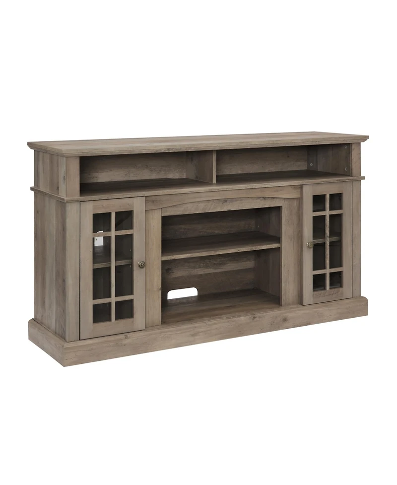 Rainsken Retro Tv Stand with Storage, for Tvs up to 65'', TV Stand for Media, with Shelf, for Living Room Bedroom