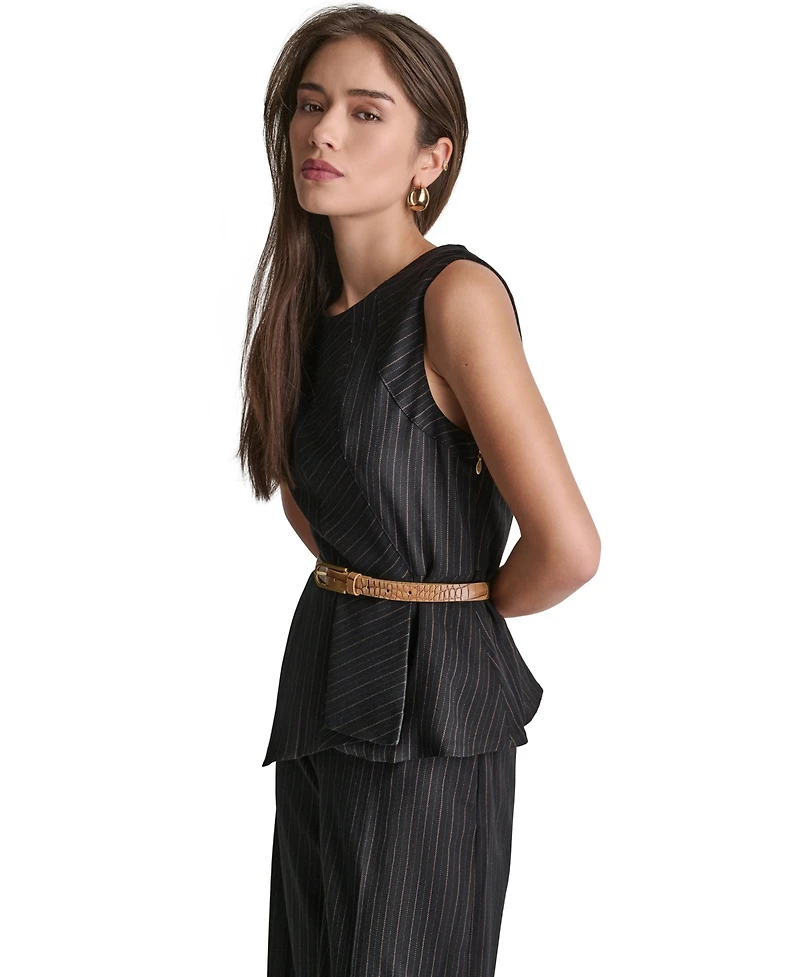 Bcbg Women's Sleeveless Crewneck Top