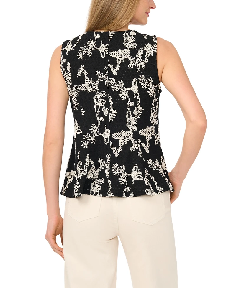 Vince Camuto Women's Printed Sleeveless Tank Top
