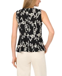 Vince Camuto Women's Printed Sleeveless Tank Top