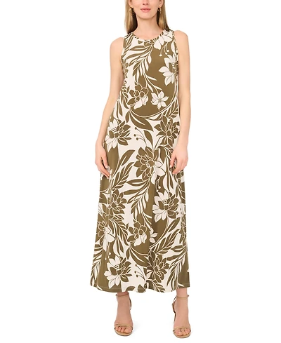 Vince Camuto Women's Printed Sleeveless Maxi Dress