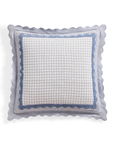 Peri Home Gingham Scallop Decorative Pillow, 20" x 20"
