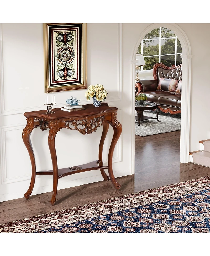 Slickblue 37.6" Two-Tier Console Table for Entryway or Hallway