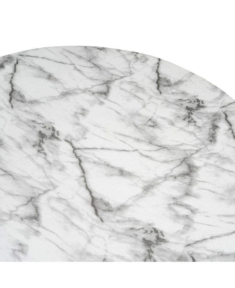 Streamdale Furniture Faux Marble Coffee Table for Both Indoor and Outdoor Use