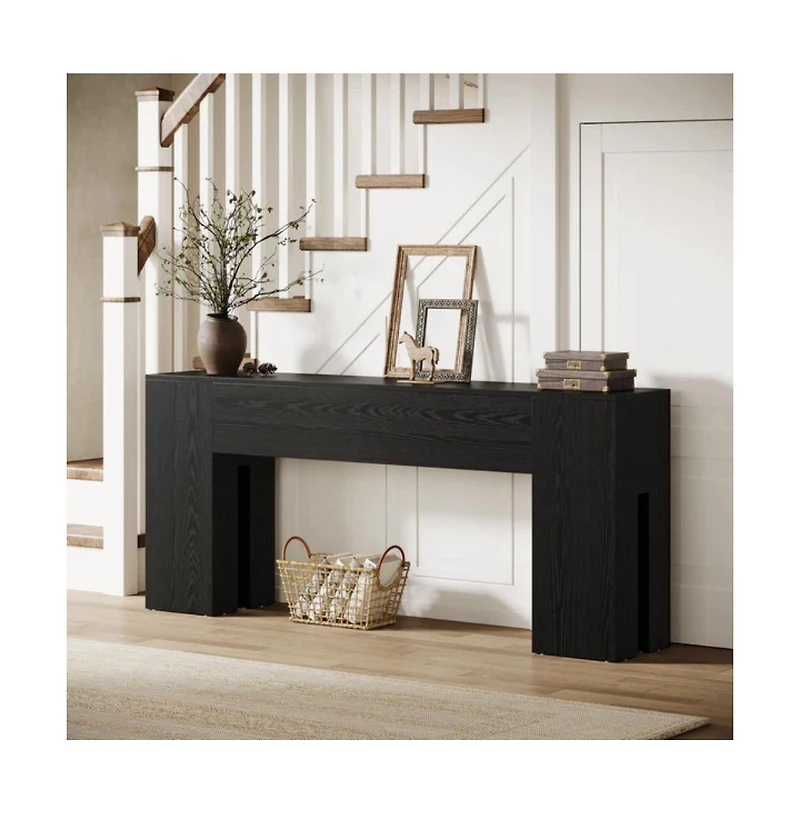 Slickblue 70.8" Wooden Console Table for Sofa or Hallway