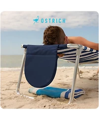 Ostrich The Lightweight Backpacker Portable Reclining Beach Camping Chair Stripe