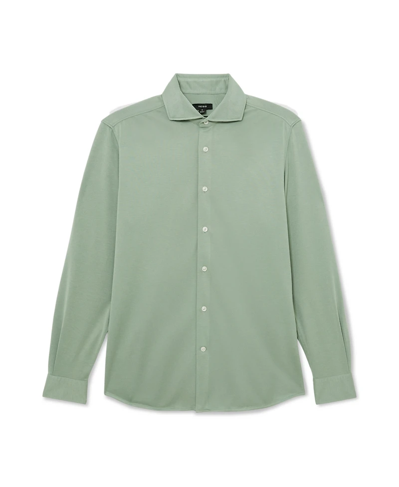 Reiss Men's Davaro Regular-Fit Stretch-Modal Cutaway-Collar Shirt