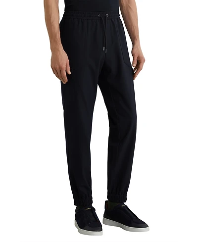 Reiss Men's Hidden Slim-Leg Drawstring Cargo Pants