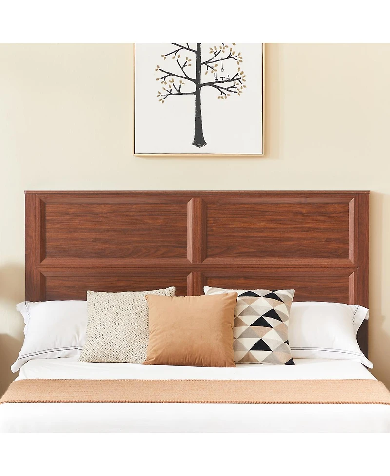 Streamdale Furniture Queen Bed with 3D Geometric Headboard, Storage Bench and 4 Drawers