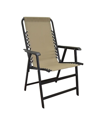 Caravan Canopy Infinity Suspension Portable Folding Sports Chair, Regular, Beige