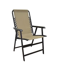 Caravan Canopy Infinity Suspension Portable Folding Sports Chair, Regular, Beige