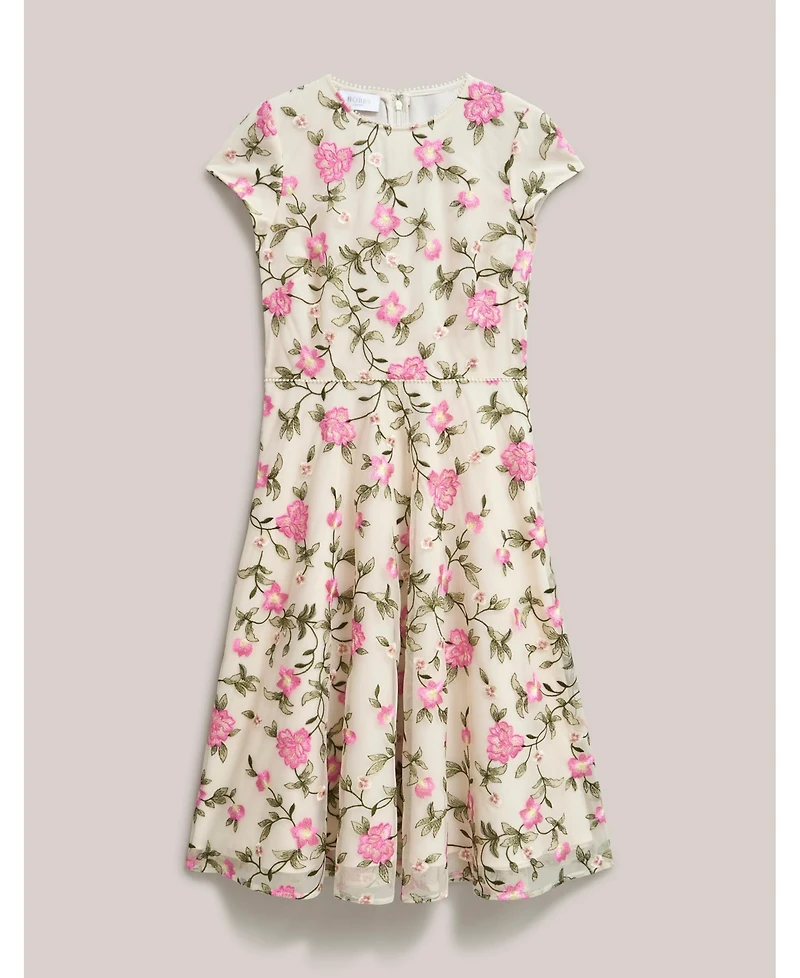 Hobbs London Women's Tia Embroidered Floral Midi Dress