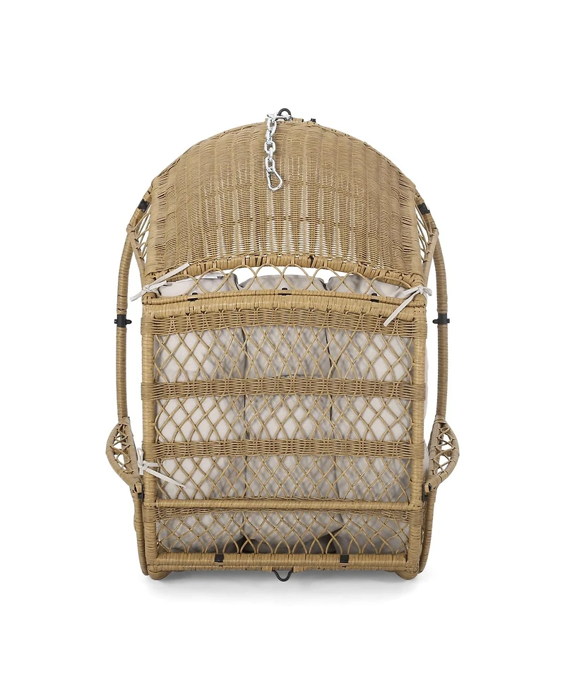 Streamdale Furniture Wicker Hanging Basket Chair with 8' Chain