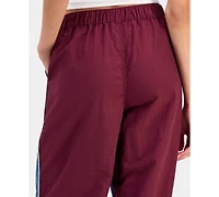Madden Girl Juniors' Mixed Materials Wide Leg Jeans